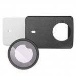 Yi 4K Action Camera 2 Leather Cover Skin Black + UV Protective Lens Cover