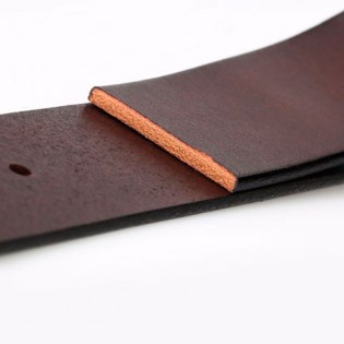 QIMIAN Cow Leather Belt Black (XL)