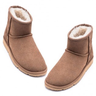 UREVO Casual Wool Boots Brown 36