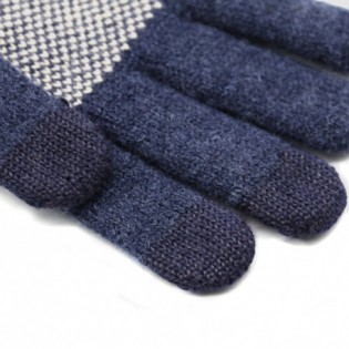 Xiaomi Mi Men`s Touchscreen Wool Winter Gloves Blue / Beige