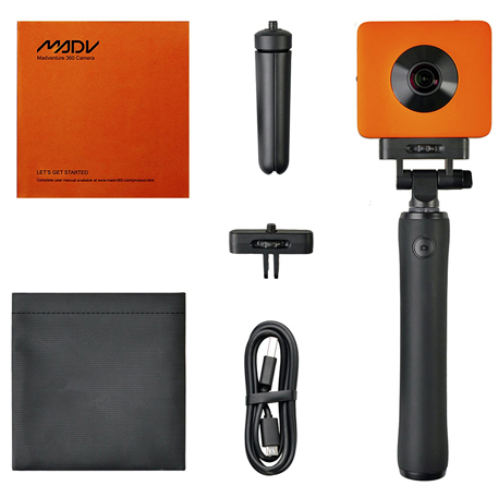 MADV 360° Sphere Panoramic Camera Kit Orange