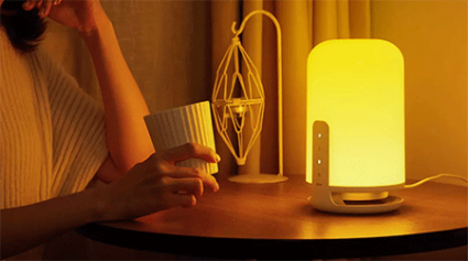 Innovative Light In Your House: Midian Zero-Blue Bedside Lamp