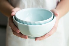 Exquisite Pale Green Porcelain Bowl from FINEMADING