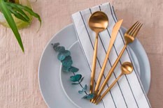 Maison Maxx 4 Piece Flatware Dinnerware Set Makes Eating Just a Bit More Enjoyable