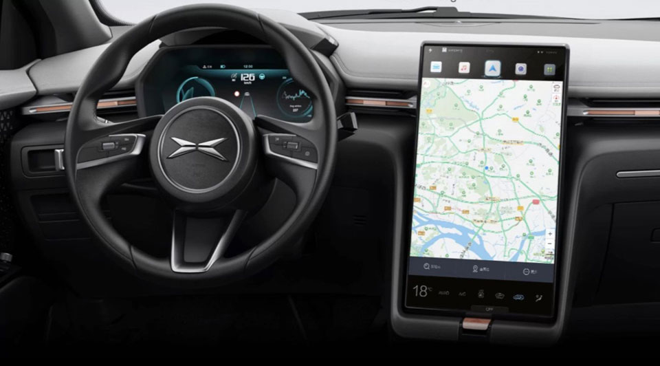 Xiaopeng auto touchscreen