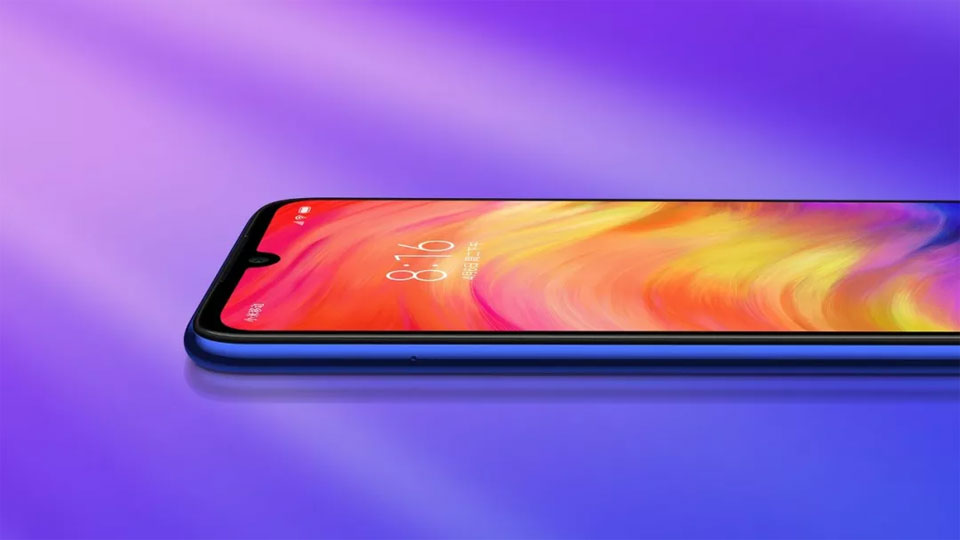 Redmi Note 7 waterdrop notch